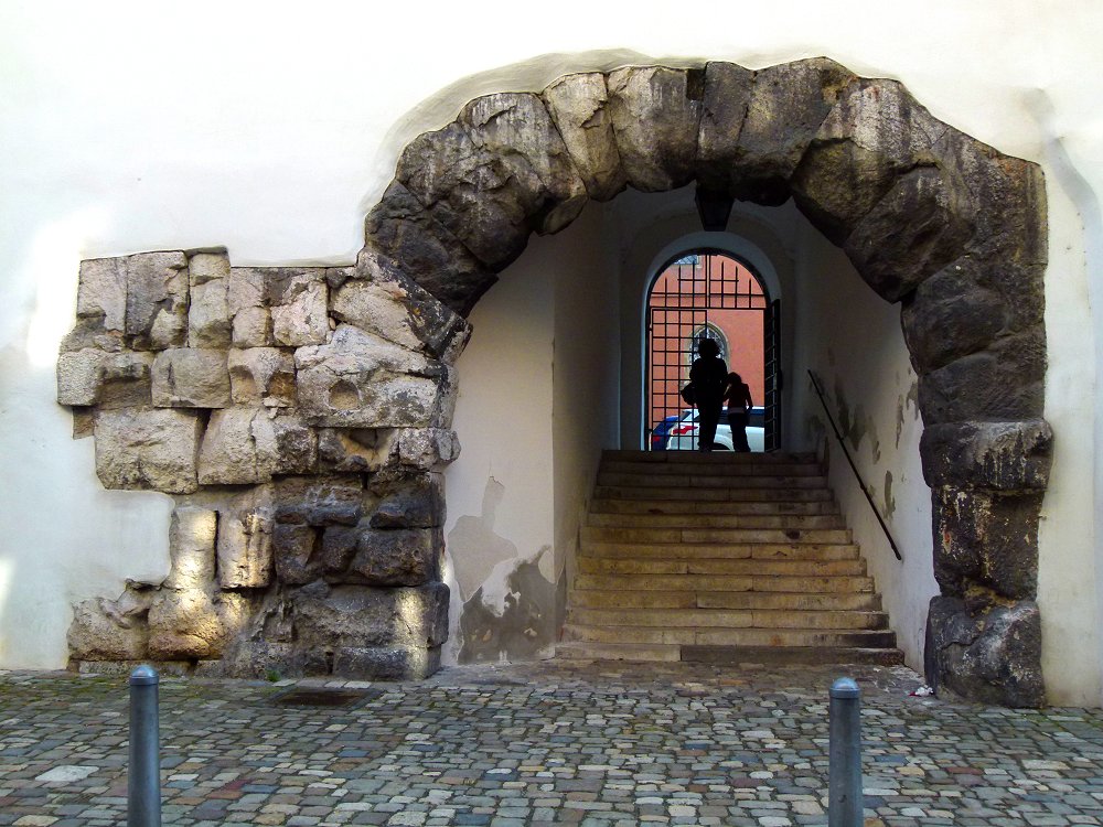 Römische Porta praetoria in Regensburg