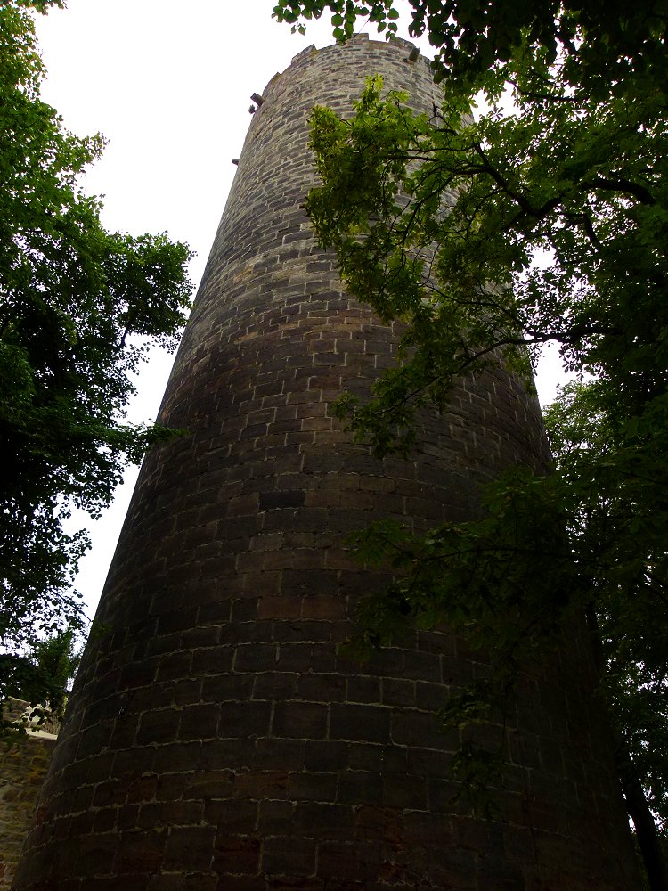 Bergfried (Wehrturm) der Burgruine Schönburg