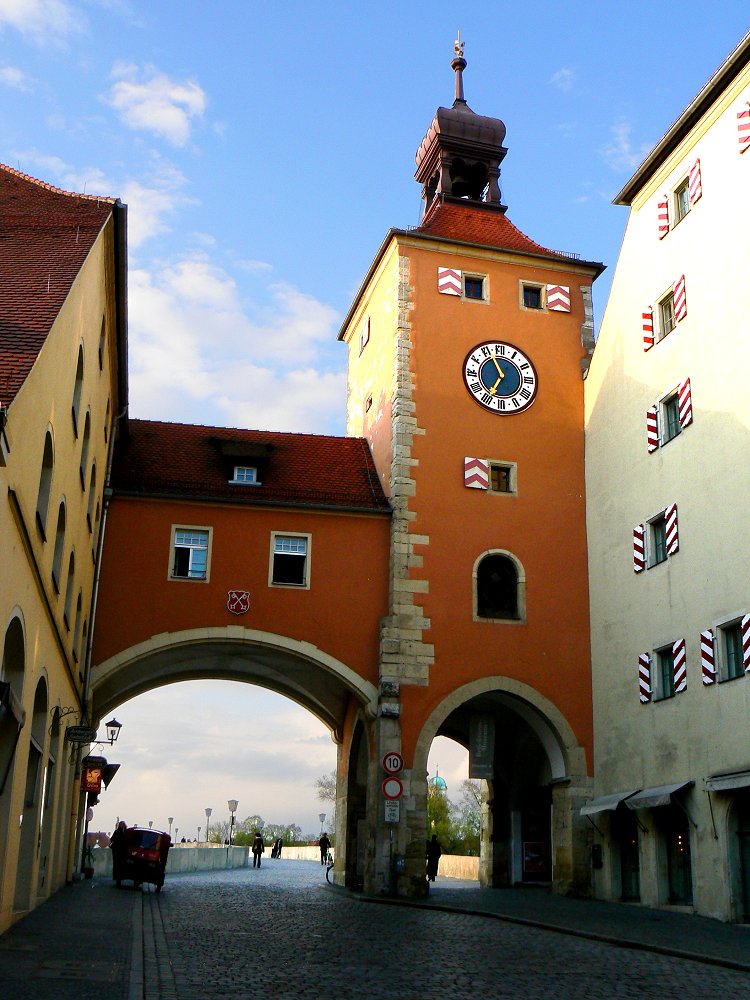 Der Brückturm in Regensburg
