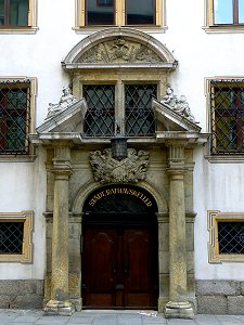Portal am Rathauskeller in Regensburg