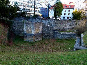Römer-Mauer in Regensburg